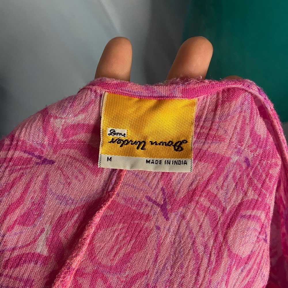 Vintage pink button down dress - Picture 6 of 6